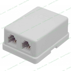 Модуль TWT (TWT-SA2-WH) Настенная коробка 2 порт. для Keystone