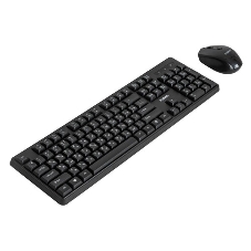 Комплект клавиатура+мышь Fusion GKIT-752 беспроводной, USB, 1000 DPI, чёрный
