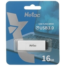 Флешка USB Netac U185 белый USB 3.0 Flash 16Gb, NT03U185N-016G-32WH, LED индикатор