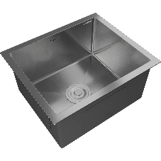 Кухонная мойка GRANFEST 4538 inox 1 чаша 400x330x205, монтаж: универсальный, материал: нержавеющая сталь, нержавеющая сталь
