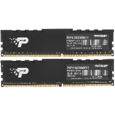 Оперативная память Patriot Signature Premium, DDR4, 16GB (2x8 GB), 2666 MHz, CL19, DIMM, радиатор, черный
