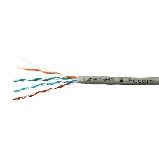 Кабель SkyNet Light UTP indoor 4x2x0,46, медный, FLUKE TEST, кат.5e, однож., 100 м, box, серый