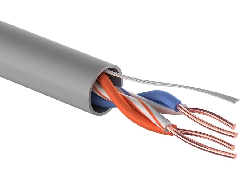Кабель UTP Rexant 2х2х24AWG кат.5е медь 305м (м)