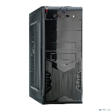 Компьютерный корпус Miditower ExeGate CP-604 Black, ATX, (без БП), 2хUSB, Audio