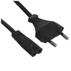 Кабель питания Cablexpert PC-184-VDE-3M, CEE 7/16-C7, 2х0.75мм2, 2.5A, VDE, 3м, черный, пакет