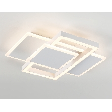 Потолочный светодиодный светильник Ambrella light FA1021/3 WH белый 50W 3000K-6400K 380*345*75 (ПДУ ИК)