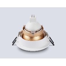 Встраиваемый точечный светильник Ambrella light TN102823 WH/GD белый/золото GU5.3 D92*50