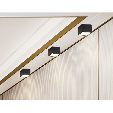 Светильник Ambrella light TN6532 BK черный IP44 GX53 100*100*80
