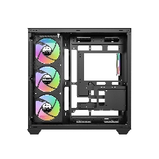 Корпус ПК без блока питания Case Ocypus Gamma C74 BK ARGB, Midi-Tower, TG, 4x120mm ARGB, 2xUSB-A 3.0 + 1xUSB-C 3.1, ATX, mATX, mITX Black