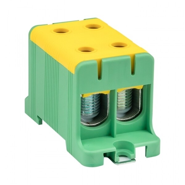 Клемма силовая вводная двойная КСВ 16-95 желто-зеленая EKF PROxima plc-kvs2-16-95-y-green EKF