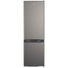 Холодильник Evelux FS 2220 X серый двухкамерный 188/64л морозилка снизу