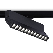 Трековый однофазный светодиодный светильник Ambrella light GL6819 BK черный LED 12W 4200K 24° 230*22*87