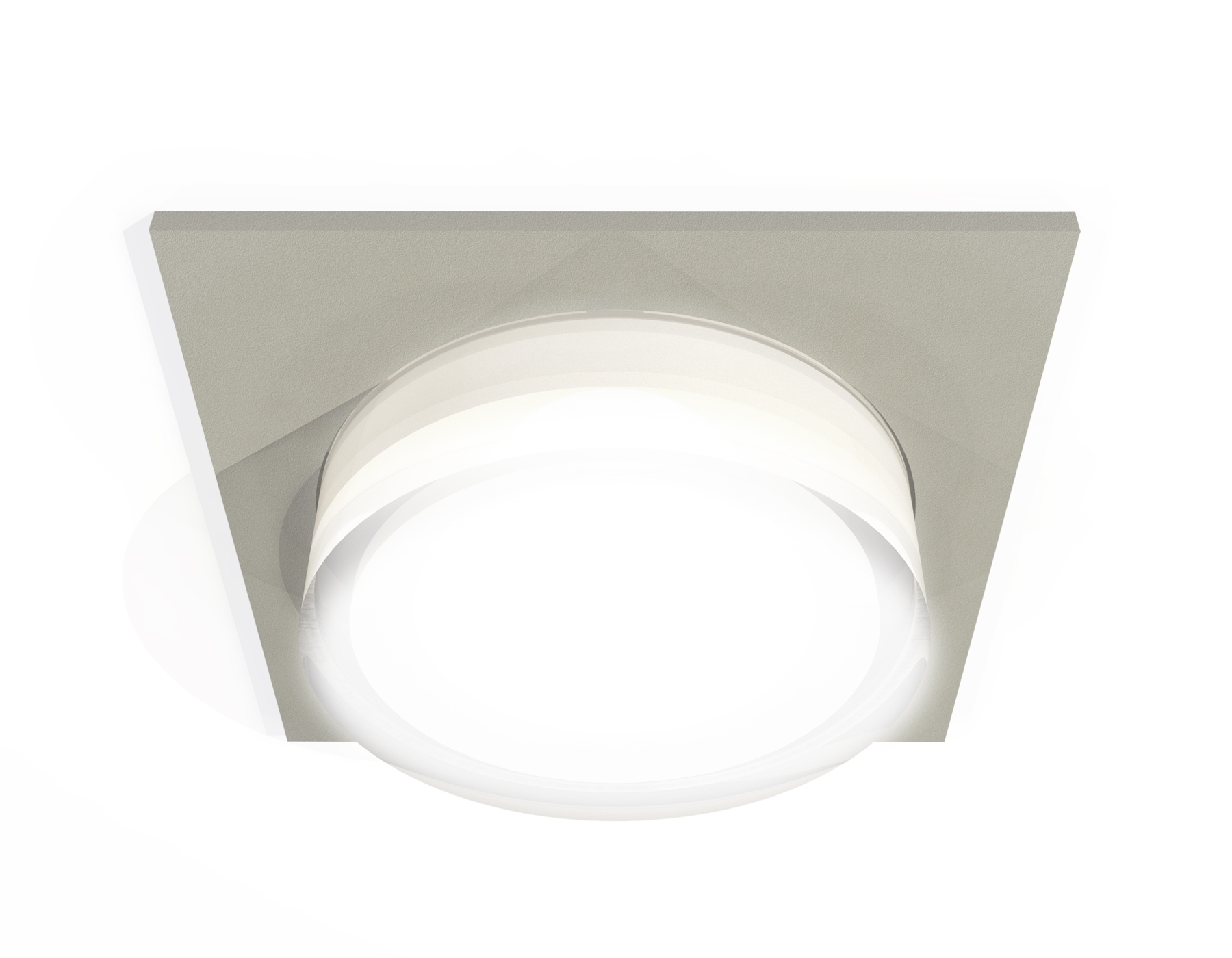 Комплект встраиваемого светильника Ambrella light XC7633040 SGR/FR/CL серый песок/белый матовый/прозрачный MR16 GU5.3 (C7633, N7160)