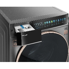 Стиральная машина Weissgauff WM 58411 Direct Drive Inverter Premium Steam Grey серая, загрузка фронтальная 11кг, 1400 об/мин., класс: A+++