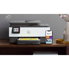 МФУ струйное HP OfficeJet 8023 (1KR64B), A4, цвтной, печ. до 20 стр/мин. (ч/б), до 10 стр/мин. (цвет), скан. до 8 стр/мин. (ч/б) 3.5 стр/мин. (цвет), 1200 x 1200 dpi, USB, RJ-45, Wi-Fi, Air Print