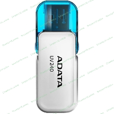 Флешка USB ADATA UV240 (AUV240-64G-RWH), 64Gb, USB 2.0, R/W 15/5, белый/синий