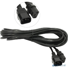 Кабель монитор-компьютер (UPS->уст-во) ExeGate Power EC-10P (С13->С14) VDE-250V-3*1,00-CU, 10A, 10м
