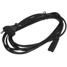 Кабель питания Cablexpert PC-184-VDE-3M, CEE 7/16-C7, 2х0.75мм2, 2.5A, VDE, 3м, черный, пакет