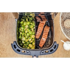 Аэрогриль Tefal Easy Fry & Grill XXL Inox EY801D15 черный, 1830 Вт, 6.5 л, сенсор, 9 программ