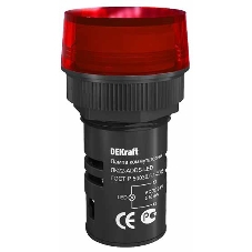 Лампа коммутац. ЛК22-ADDS-RED-LED-24