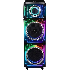 Колонка портативная Ural 203 черный 2000W 1.1 BT/3.5Jack/USB-C 15м 9000mAh