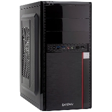 Компьютерный корпус ExeGate EX277436RUS Minitower MA-371X Black, mATX (UN450, 120мм) 2хUSB+2хUSB 3.0, Audio