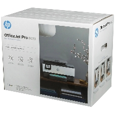 МФУ струйное HP OfficeJet 8023 (1KR64B), A4, цвтной, печ. до 20 стр/мин. (ч/б), до 10 стр/мин. (цвет), скан. до 8 стр/мин. (ч/б) 3.5 стр/мин. (цвет), 1200 x 1200 dpi, USB, RJ-45, Wi-Fi, Air Print