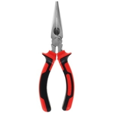 Длинногубцы Matrix NICKEL 17164 160 мм, прямые никелированные, двухкомпонентные рукоятки