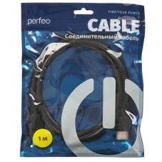 Кабель PERFEO HDMI A вилка - HDMI A вилка, ver.1.4, длина 1 м