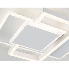 Потолочный светодиодный светильник Ambrella light FA1021/3 WH белый 50W 3000K-6400K 380*345*75 (ПДУ ИК)