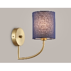 Настенный светильник Ambrella light LH71275 BS/DB латунь/темно синий E14 max 40W 225*120*250
