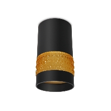 Светильник Ambrella light TN375 SBK/TI черный песок/янтарь GU5.3 D65*117