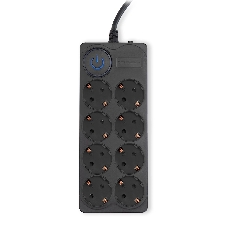 Сетевой фильтр Ippon BK-8-EU-5-10-B 5 м, 8 розеток, черный, коробка