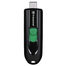 Флешка USB Transcend JetFlash 790C (TS128GJF790C), 128Gb, USB 3.2, R/W 90/60, черный/зеленый