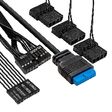 Компьютерный корпус Miditower ExeGate EVO-8227-NPX700 (ATX, БП 700NPX с вент. 12см, 2*USB+1*USB 3.0+HD Audio, черный, 3 вент. RGb, закаленное стекло)