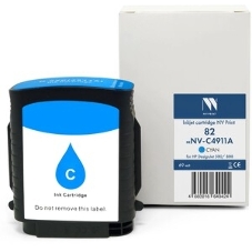 Картридж струйный NVPrint 82 (NV- C4911A) Cyan для HP DesignJet 500/800 (69 мл) совместимый