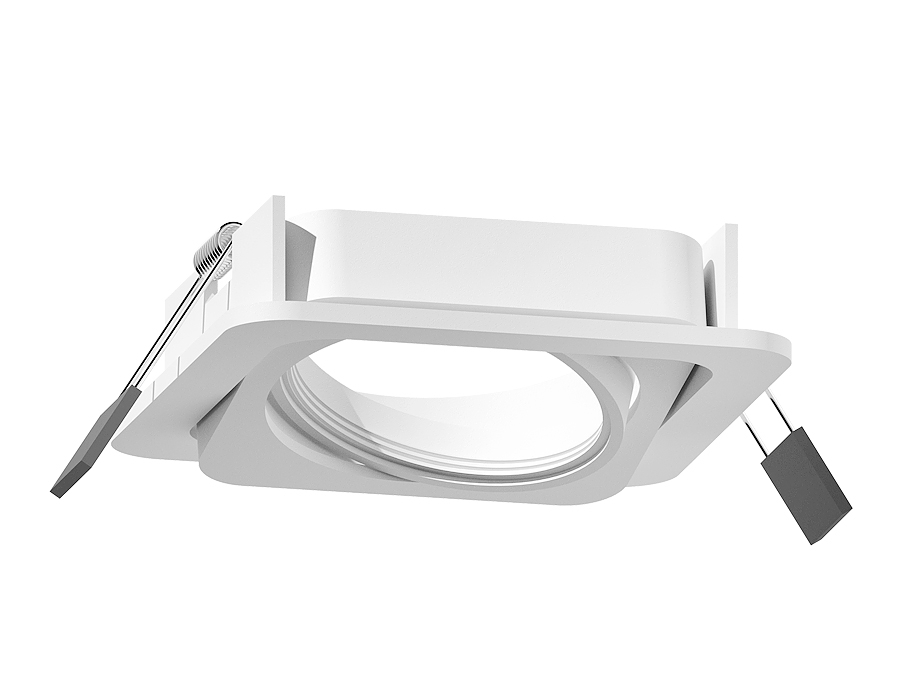 Корпус светильника C7658 SWH белый песок 120*120*H25mm MR16 GU5.3