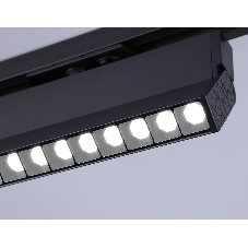 Трековый однофазный светодиодный светильник Ambrella light GL6819 BK черный LED 12W 4200K 24° 230*22*87
