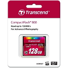 Флеш карта CF 128Gb, Transcend Ultra Speed 800X