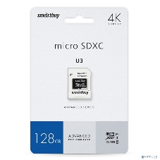 Карта памяти micro SDXC Smartbuy 128GB U3 V30 A1 Advanced R/W up to 90/55 с адапт (SB128GBSDU1A-AD)