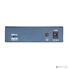 Коммутатор Hikvision DS-3E0105P-E(B) 4 RJ45 100M PoE с грозозащитой 6кВ, 2 порт с высоким приоритетом; 1 Uplink порт 100М Ethernet; бюджет PoE 60Вт; поддержка режима передачи до 250м,10Мб/с, CAT5e; таблица MAC а
