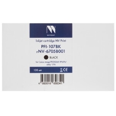 Картридж струйный NVPrint PFI-107BK (NV-6705B001) Black для Canon imagePROGRAF iPF670/680/770 (130 мл)