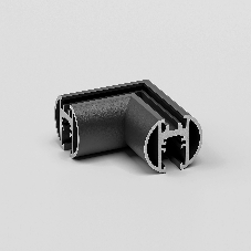 Mini Magnetic Коннектор угловой для накладного шинопровода Round (черный) 85215/00