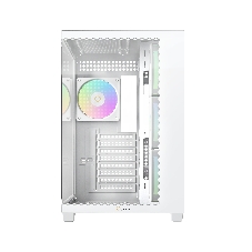 Корпус ПК без блока питания Case Ocypus Gamma C74 WH ARGB, Midi-Tower, TG, 4x120mm ARGB, 2xUSB-A 3.0 + 1xUSB-C 3.1, ATX, mATX, mITX White