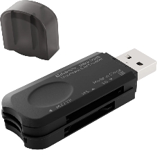Универсальный картридер Defender Ultra Swift USB 2.0, 4 слота