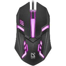 Мышь проводная Defender Cyber MB-560L черный, 1200 dpi, USB, кнопки - 3