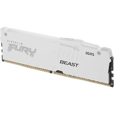 Оперативная память Kingston Fury Beast, DDR5, 32Gb (1x32GB), 5600MHz, CL36, DIMM, радиатор, RGB, белый