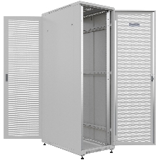 Шкаф серверный NTSS Премиум (NTSS-R42U60100PD/PD) напольный 42U 600x1000мм пер.дв.перфор. задн.дв.перфор. 900кг серый IP20 сталь