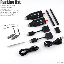 Беспроводной удлинитель HDMI до 50 м, ORIENT VE056, WiFi HDMI Extender (Tx+Rx), HDMI 1.3, 1080p@60Hz, HDCP1.2, питание от USB (31371)
