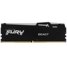 Оперативная память Kingston Fury Beast, DDR5, 16Gb (1x16Gb), 6000MHz, CL36, DIMM, с радиатором, RGB, белый
